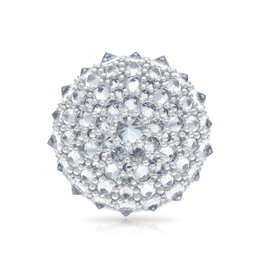 Disco Bonbon Cocktail Ring - Silver