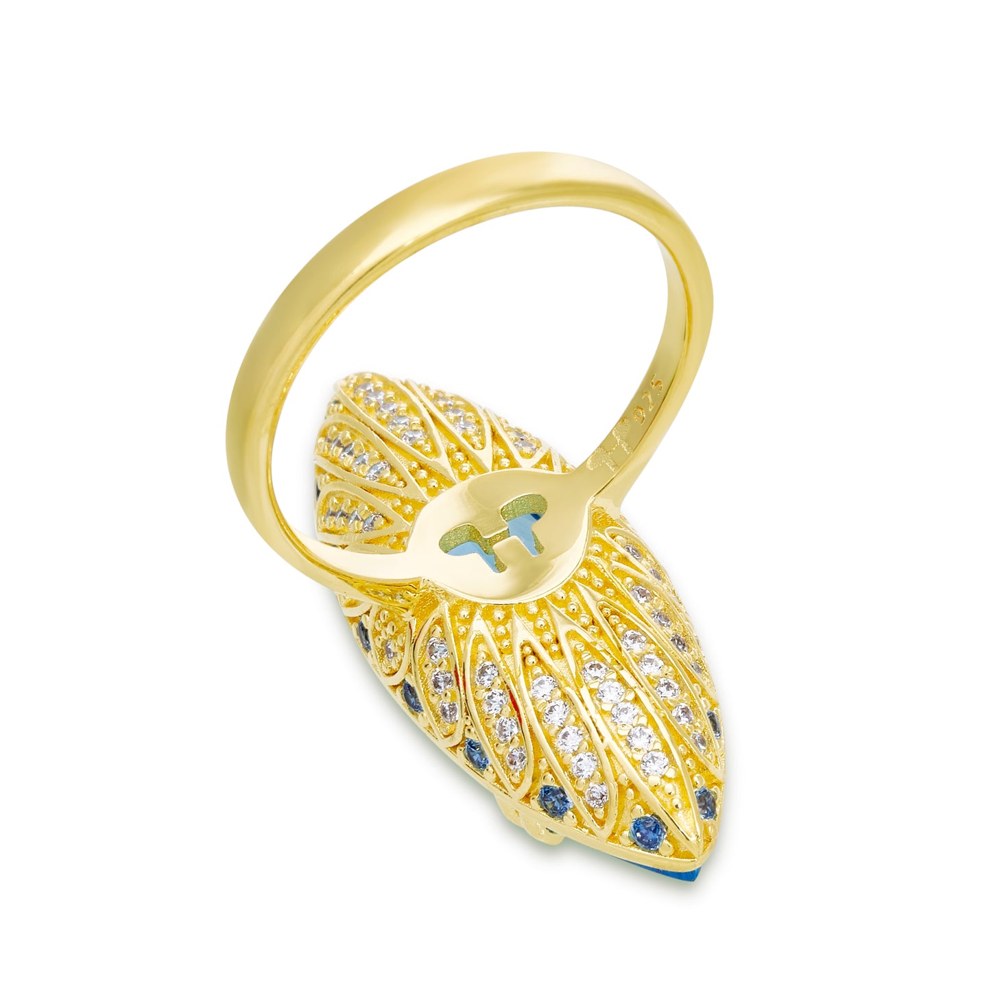 Lotus Marquise Cocktail Ring