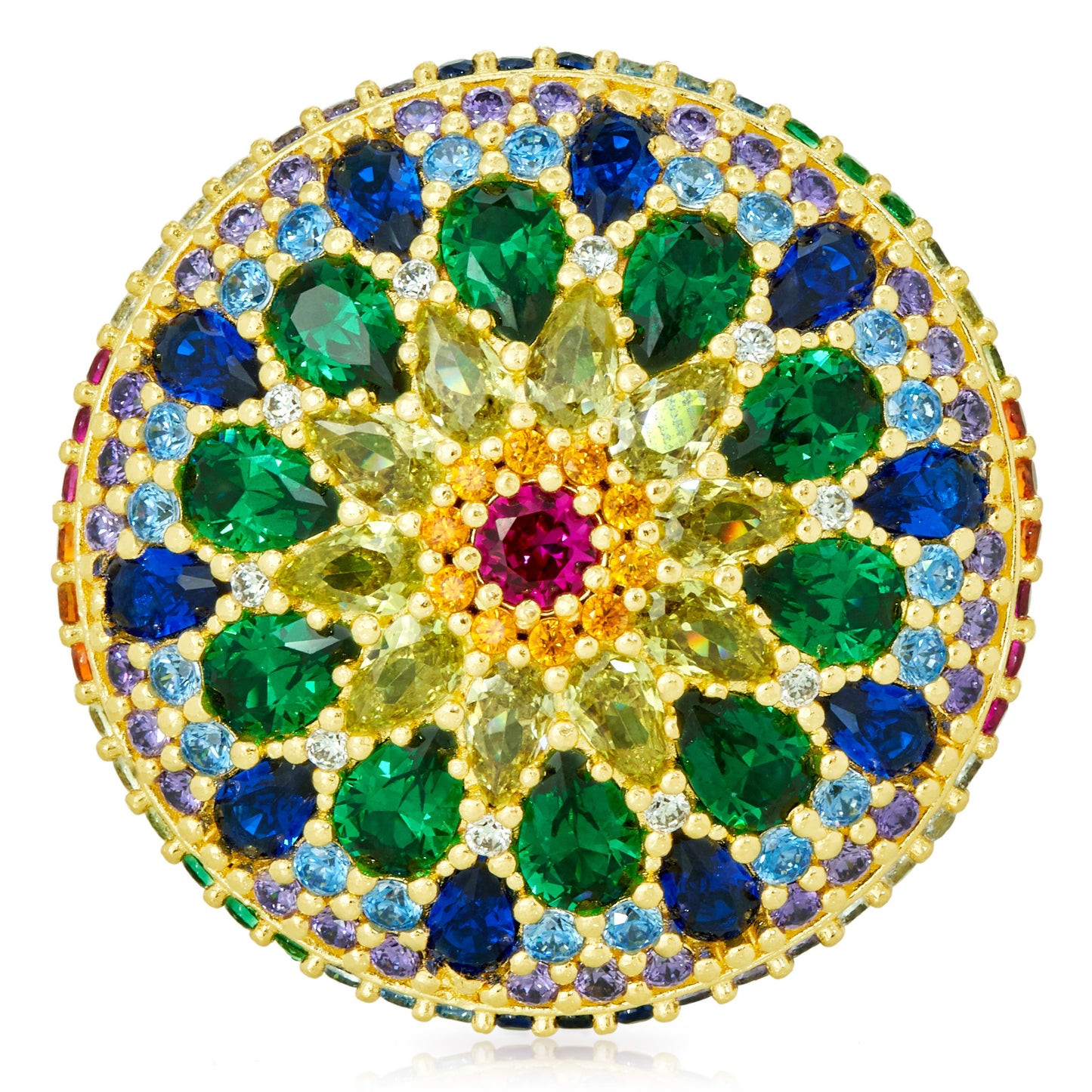 Chakra Mandala Cocktail Ring