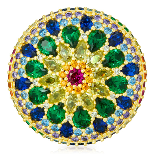 Chakra Mandala Cocktail Ring