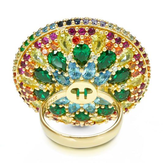 Chakra Mandala Cocktail Ring - Crown