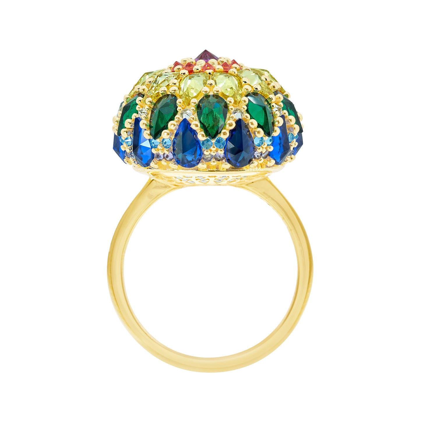 Chakra Mandala Bonbon Cocktail Ring