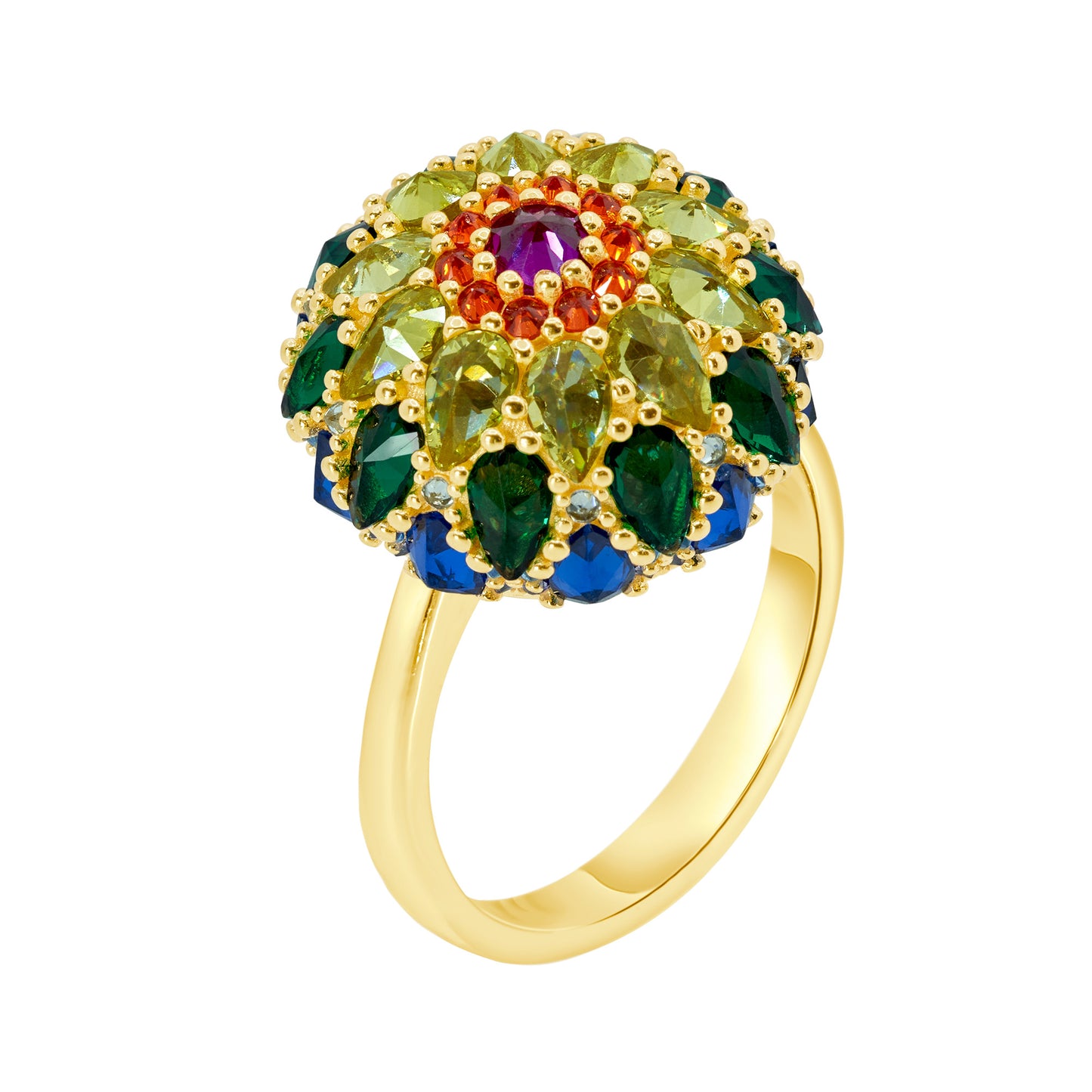 Chakra Mandala Bonbon Cocktail Ring