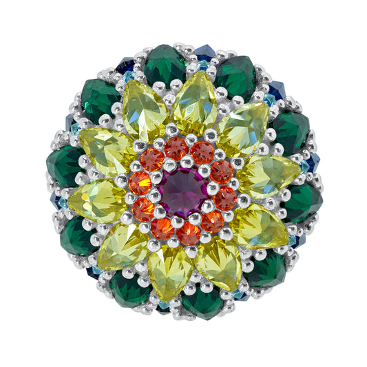 Chakra Mandala Bonbon Cocktail Ring