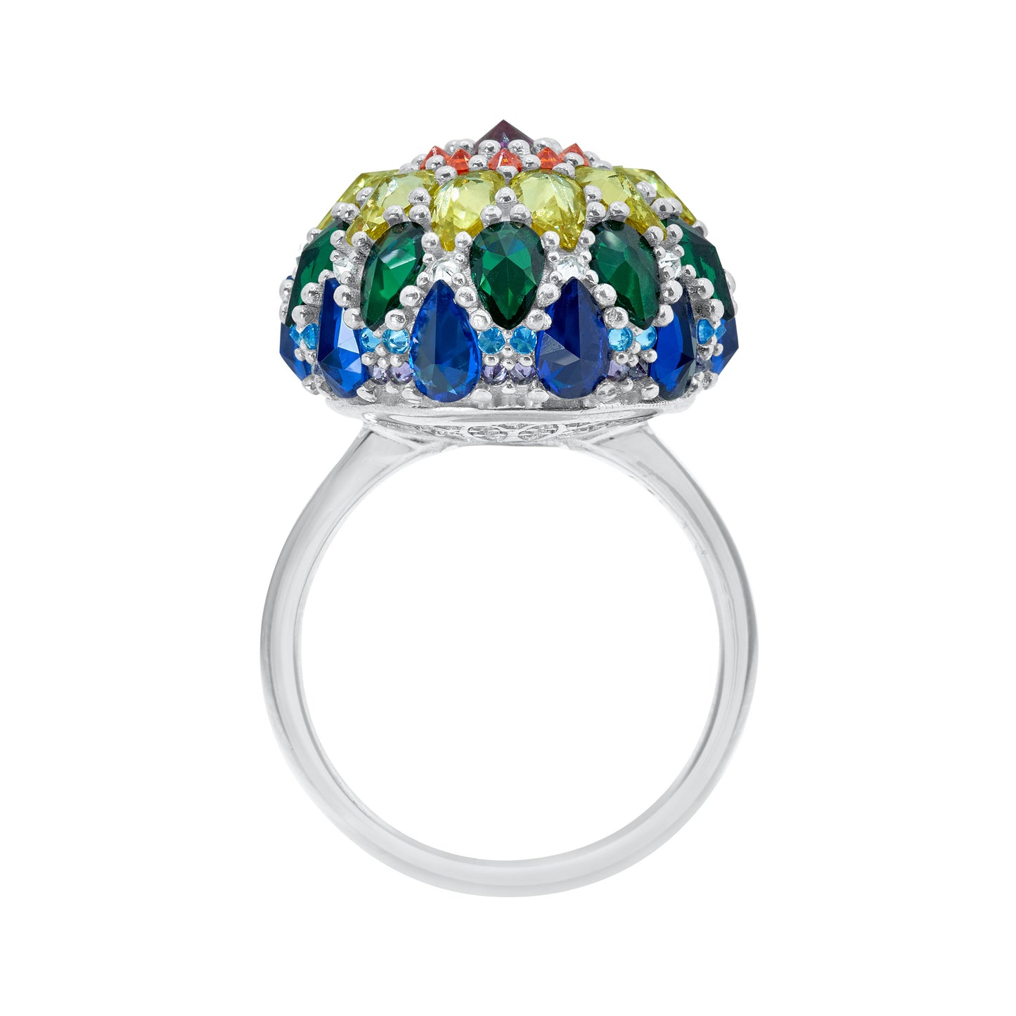 Chakra Mandala Bonbon Cocktail Ring