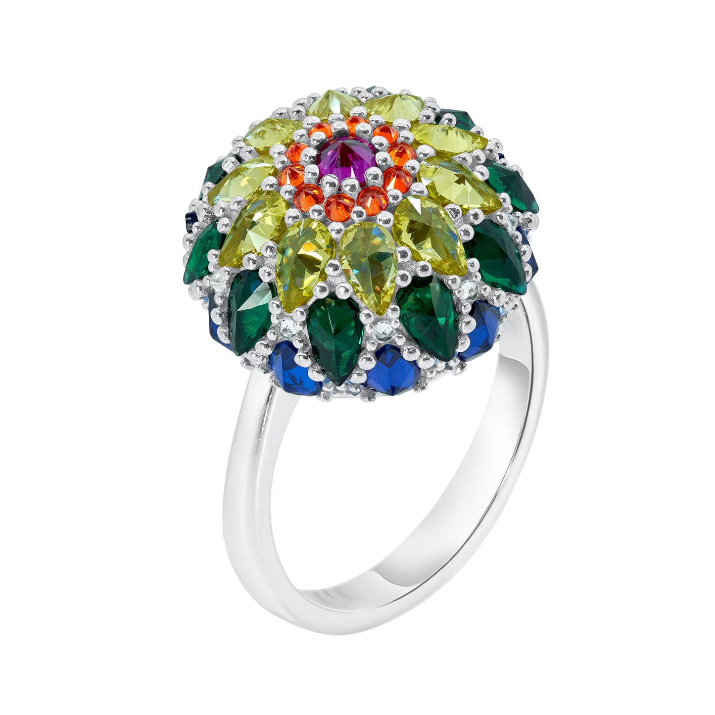 Chakra Mandala Bonbon Cocktail Ring