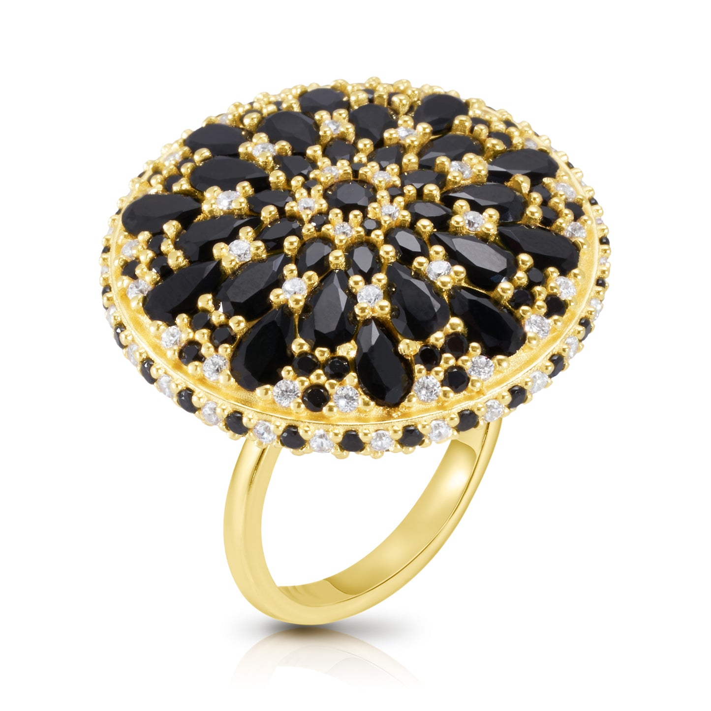Mini Night Mandala Cocktail Ring