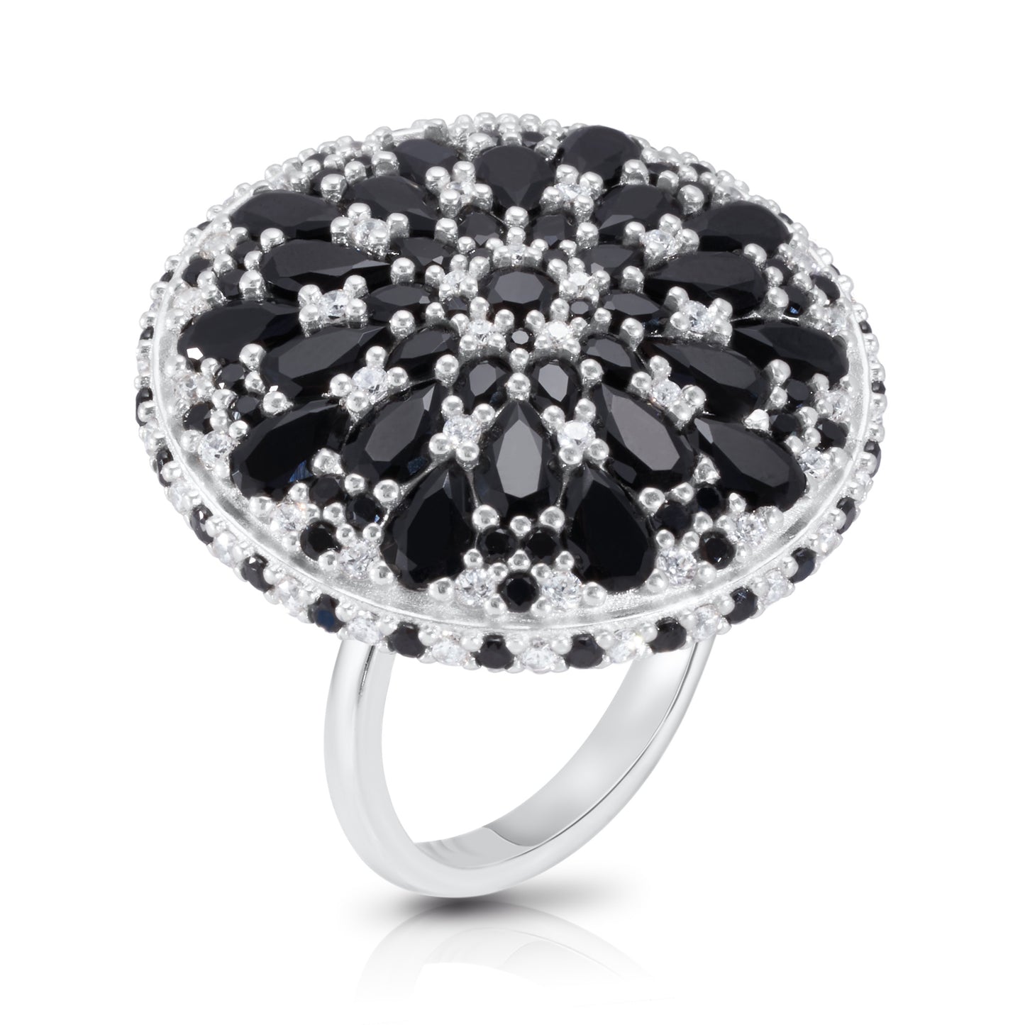 Mini Night Mandala Cocktail Ring