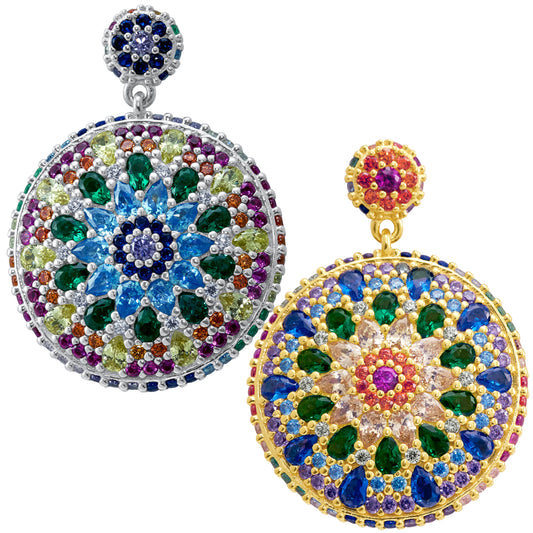 Chakra Mandala Cocktail Earrings