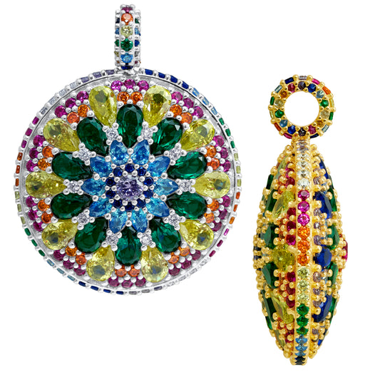 Chakra Mandala Cocktail Pendant Charm