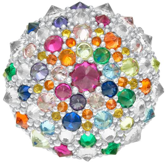 Rainbow After the Storm Bonbon Cocktail Ring