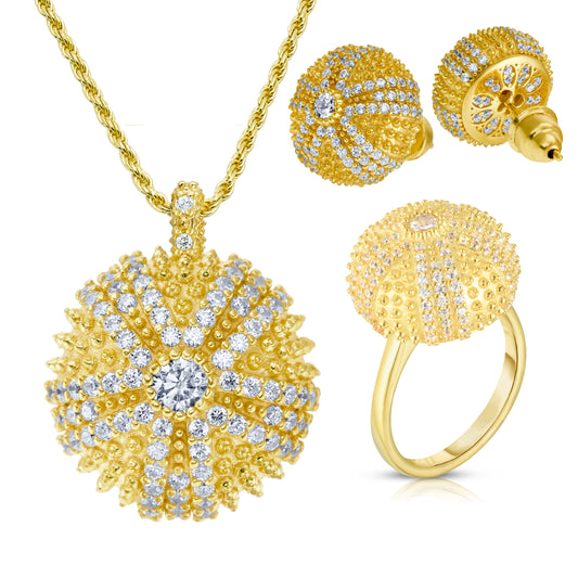 Sea Urchin Cocktail Jewelry Set