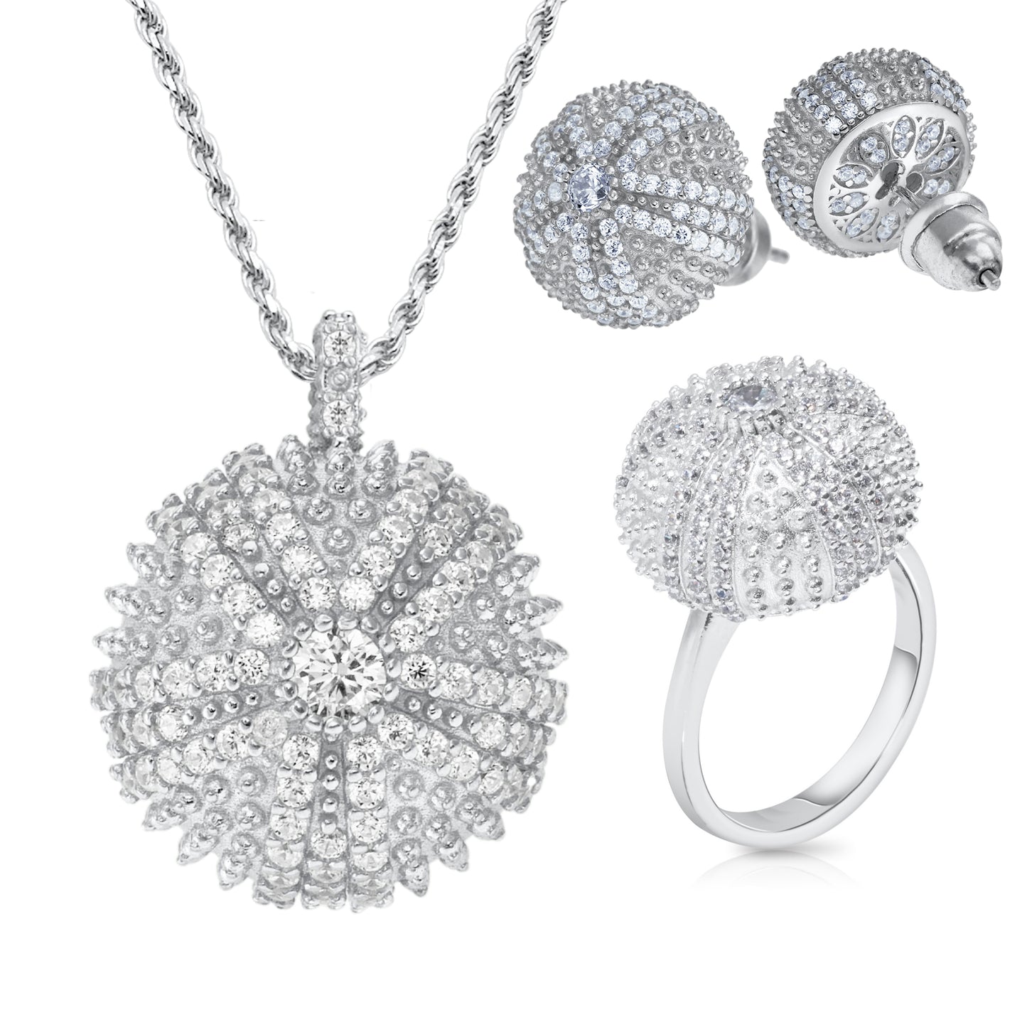 Sea Urchin Cocktail Jewelry Set