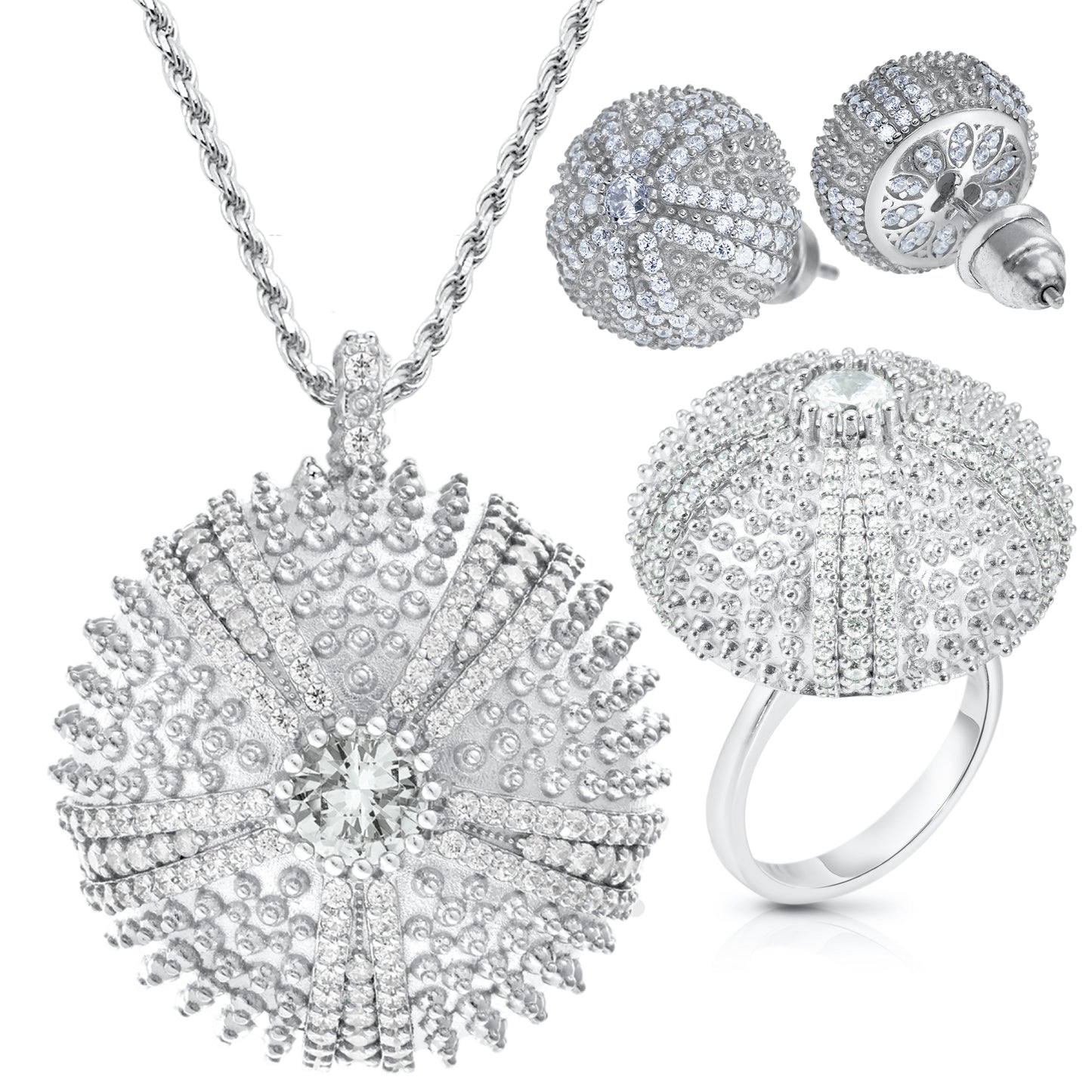 Sea Urchin Cocktail Jewelry Set