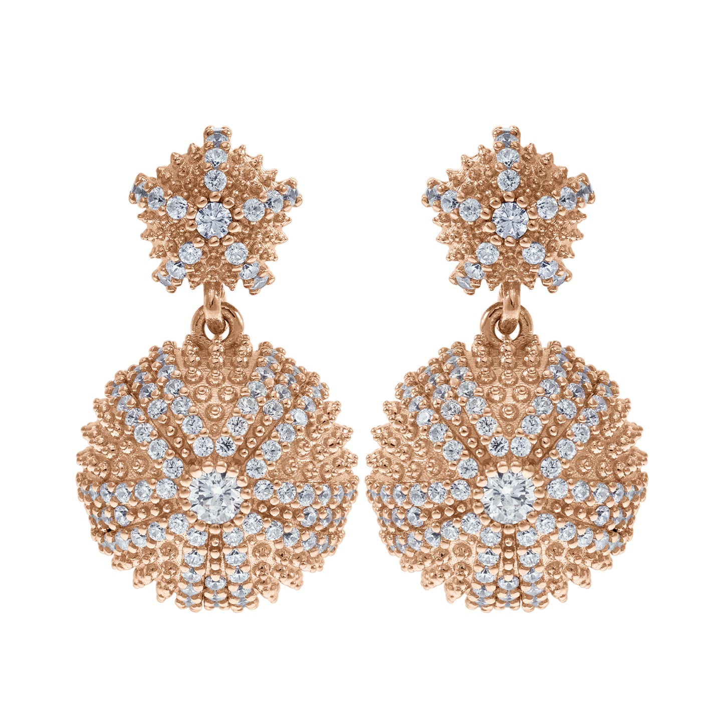 Sea Urchin Cocktail Earrings