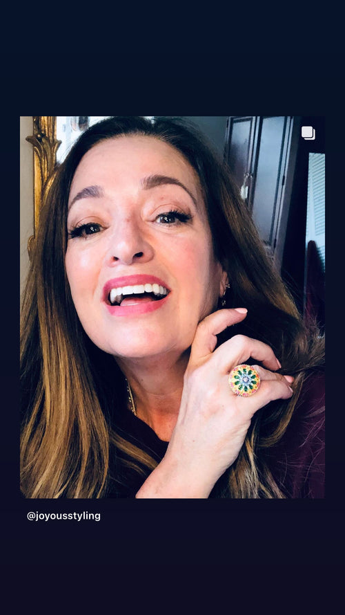 Chakra Mandala Cocktail Ring