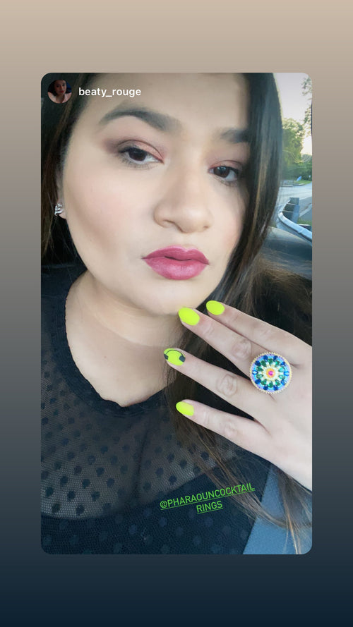 Chakra Mandala Cocktail Ring