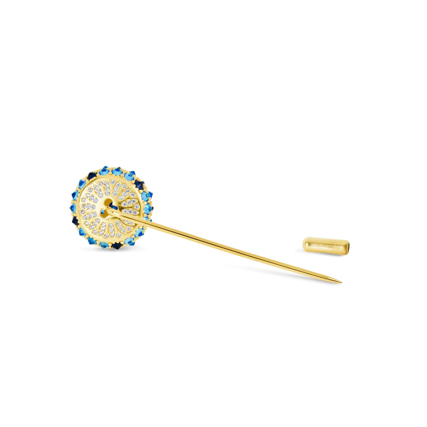 Cleopatra (Evil Eye) Bonbon Cocktail Lapel Pin - Gold