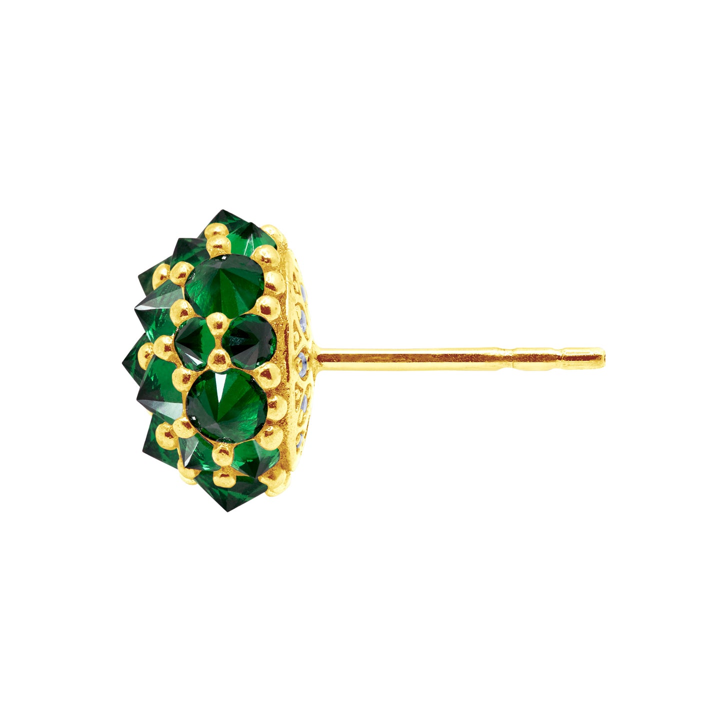 Perfect Bonbon Cocktail Earrings - Green - Gold
