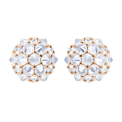 Perfect Bonbon Cocktail Earrings - White - Rose Gold