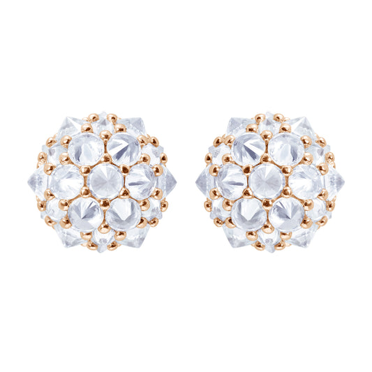 Perfect Bonbon Cocktail Earrings - White - Rose Gold