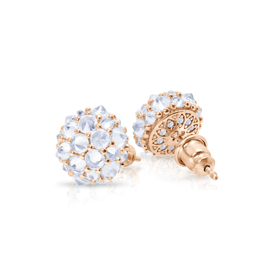 Perfect Bonbon Cocktail Earrings - White - Rose Gold