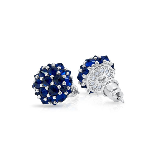 Perfect Bonbon Cocktail Earrings - Blue - Silver