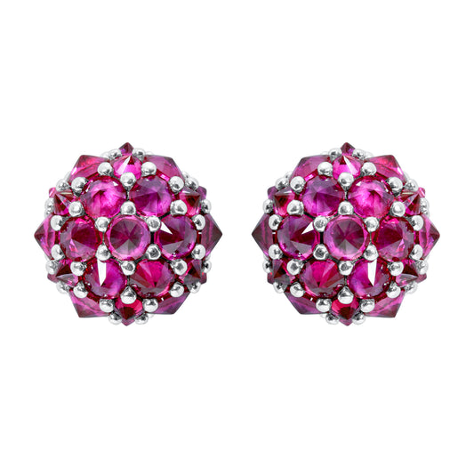 Perfect Bonbon Cocktail Earrings - Pink - Silver