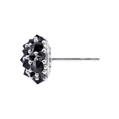 Perfect Bonbon Cocktail Earrings - Black - Silver