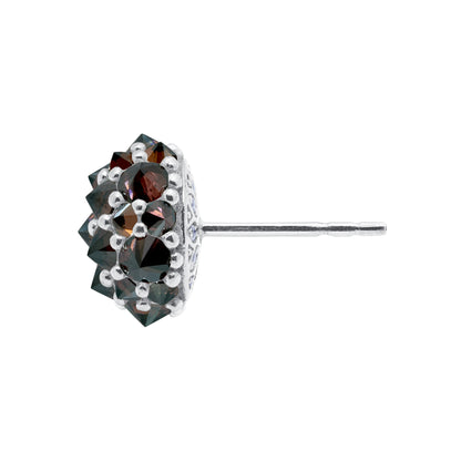 Perfect Bonbon Cocktail Earrings - Chocolate - Silver