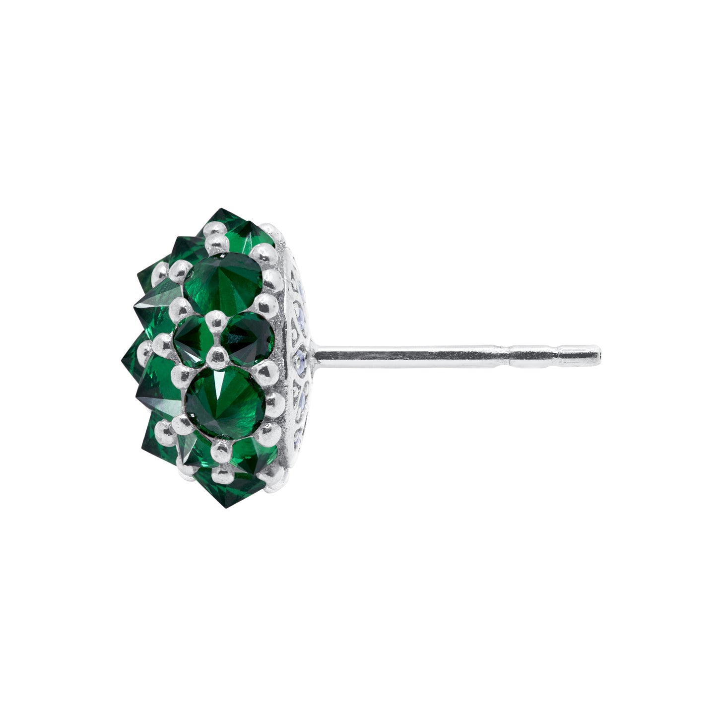Perfect Bonbon Cocktail Earrings - Green - Silver