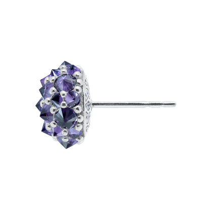 Perfect Bonbon Cocktail Earrings - Purple - Silver