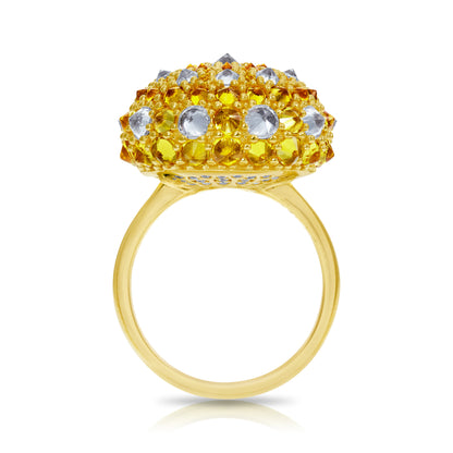 Checkmate Bonbon Cocktail Ring - Honey - Gold