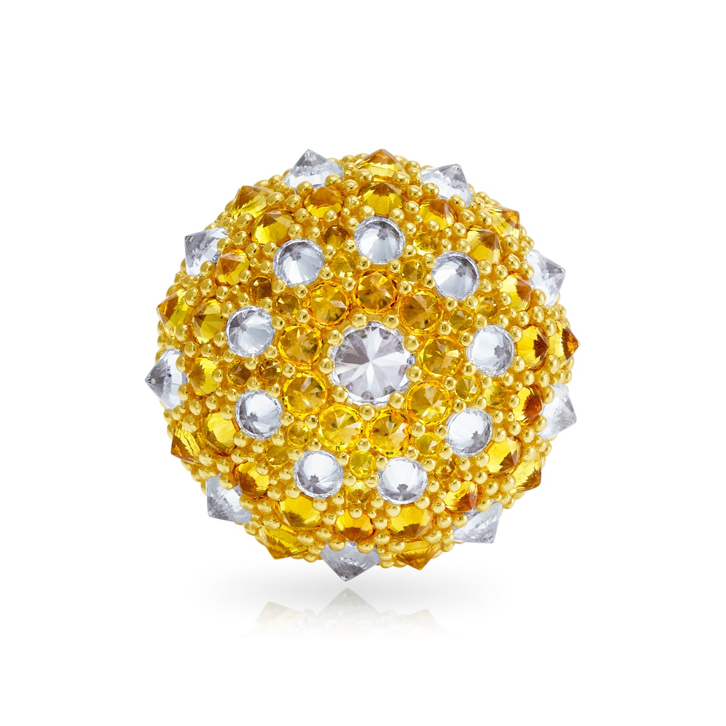 Checkmate Bonbon Cocktail Ring - Honey - Gold