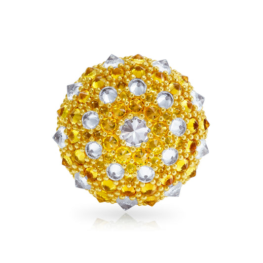 Checkmate Bonbon Cocktail Ring - Honey - Gold