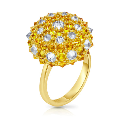 Checkmate Bonbon Cocktail Ring - Honey - Gold
