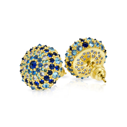 Cleopatra (Evil Eye) Bonbon Cocktail Earrings - Gold