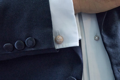 Sea Urchin Cocktail Cufflinks - Rose Gold