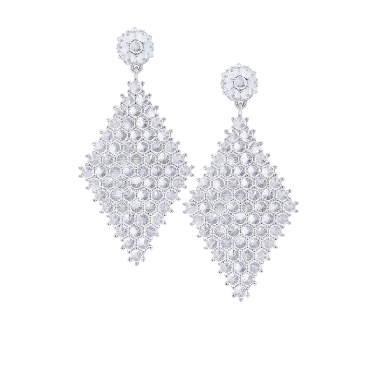 Donna Marquesa Earrings - White - Sterling Silver
