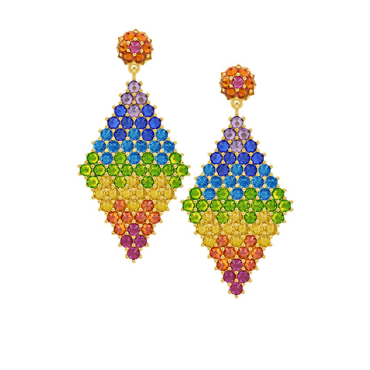 Donna Marquesa Cocktail Earrings - Chakra - Gold
