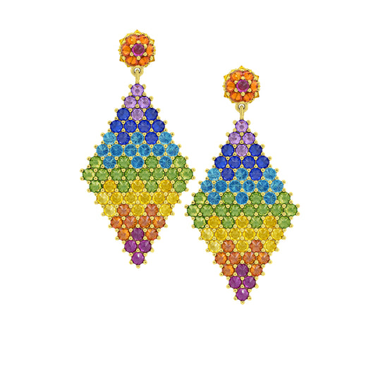 Donna Marquesa Cocktail Earrings - Chakra - Gold
