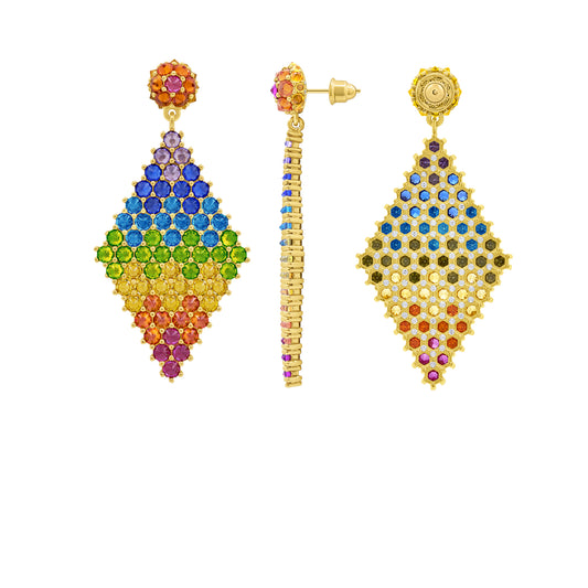 Donna Marquesa Cocktail Earrings - Chakra - Gold