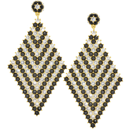 Grand Donna Marquesa Earrings - Chevron - 22 karat Gold