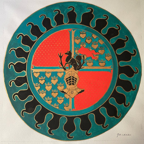 Sir Galahad’s Helmet with Fox & Flag Charm