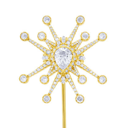 Honors Lapel Pin - White - Gold