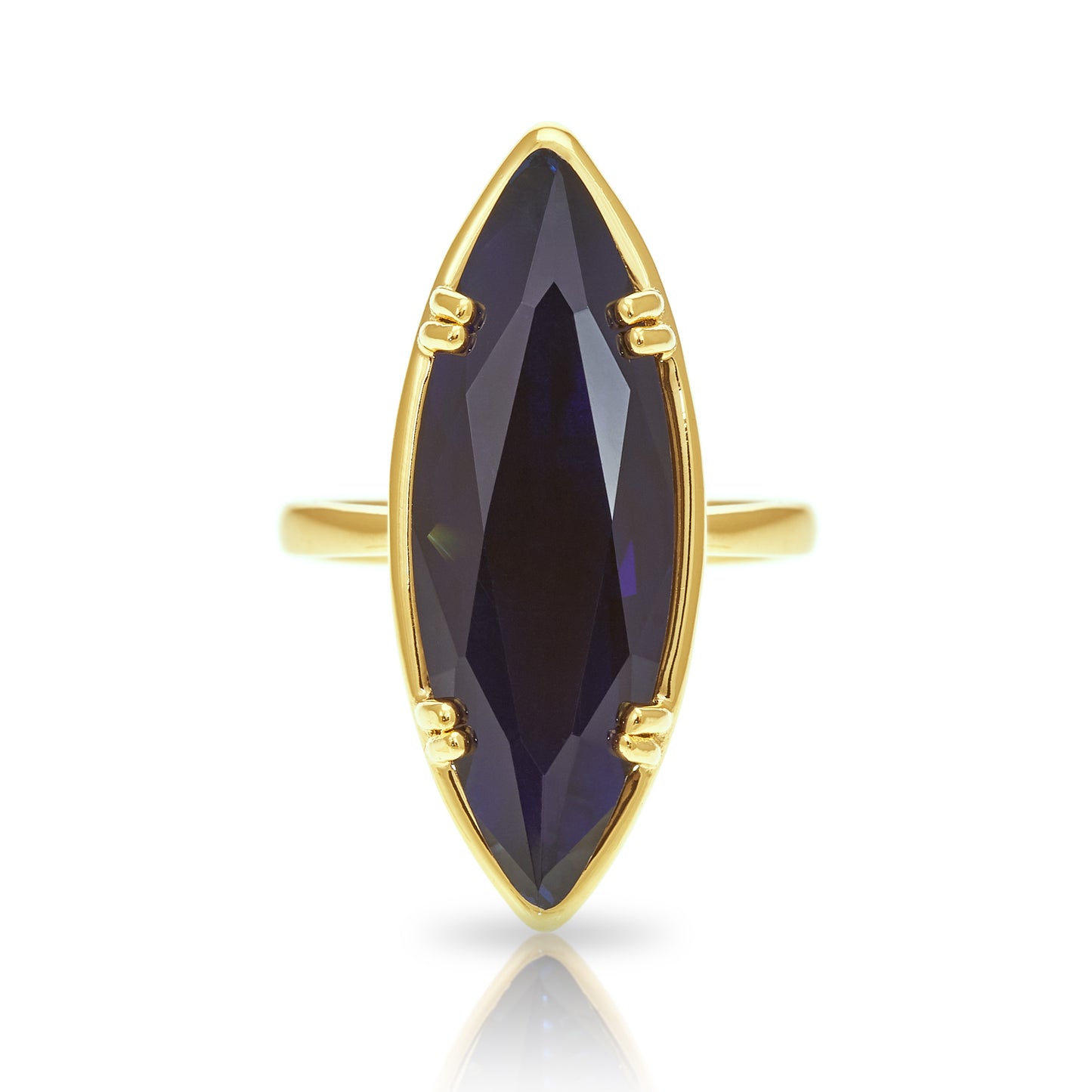 Lotus Marquise Cocktail Ring
