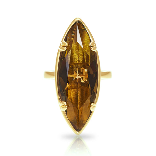 Lotus Marquise Cocktail Ring