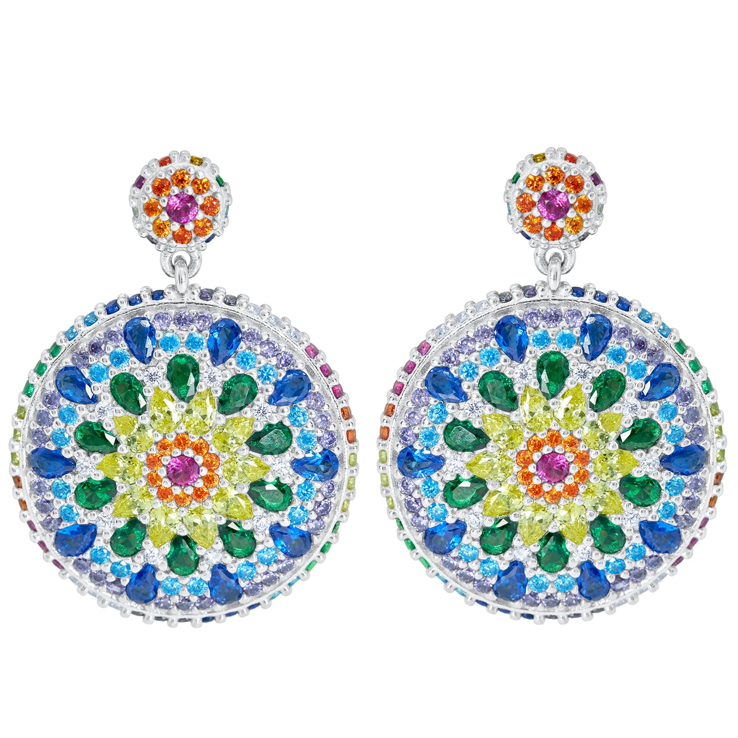 Chakra Mandala Cocktail Earrings