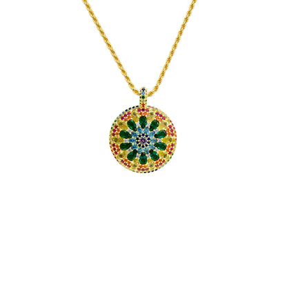 Chakra Mandala Cocktail Necklace