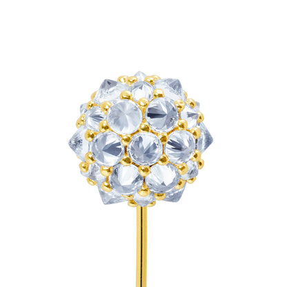 Perfect Bonbon Lapel Pin - White - Gold